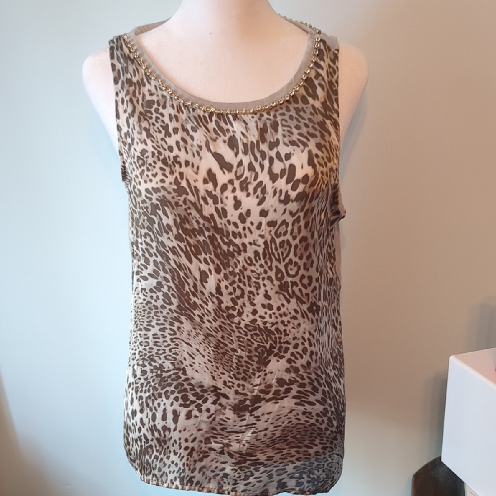 Jennifer Lopez Animal Print Tank Top